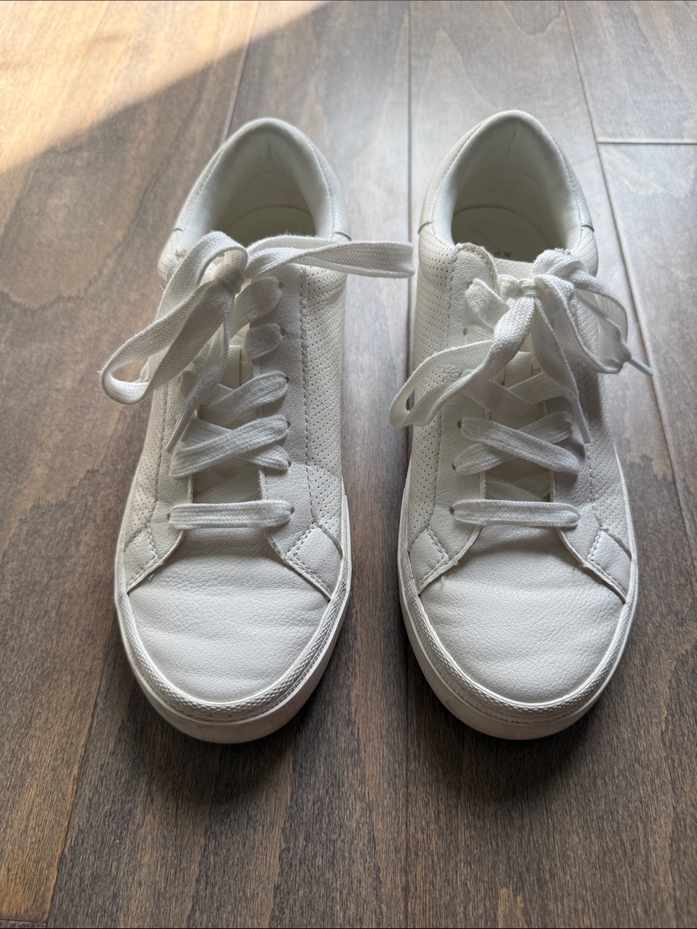 Target White Low-Top Lace-Up Sneakers